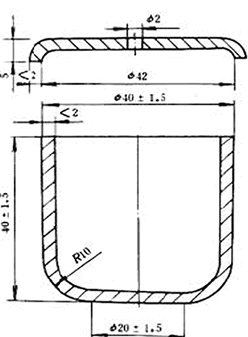 粘結指數(shù)坩堝尺寸圖